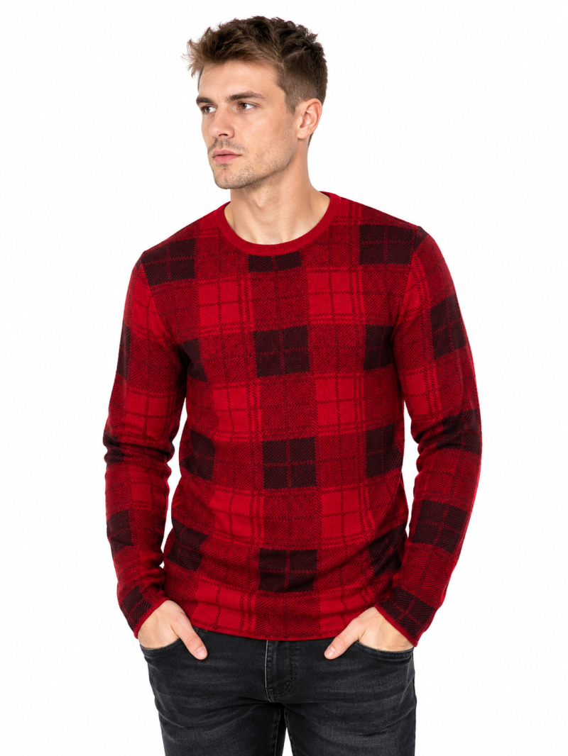 Jack  Jones check  knit